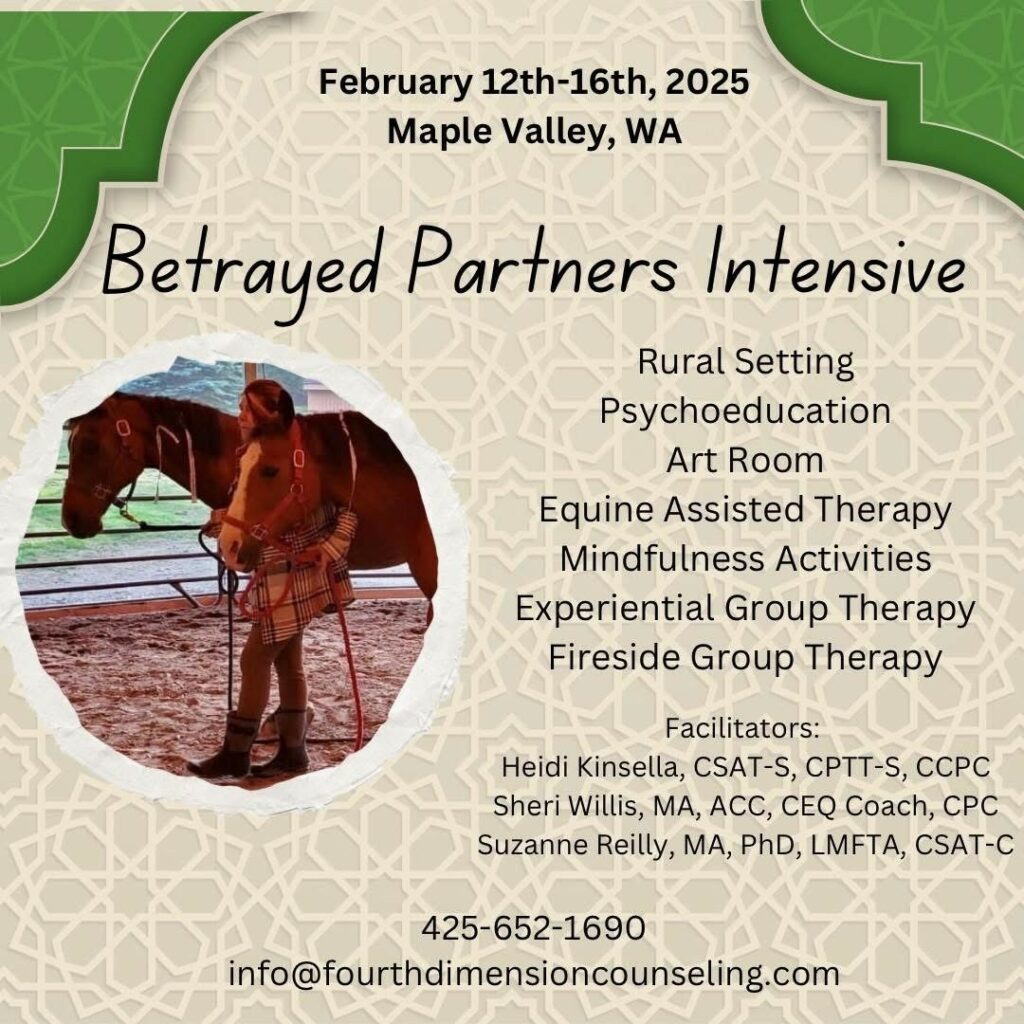 Betrayed Partner Intensive Retreat February 2025 at Fourth Dimension Healing Ranch