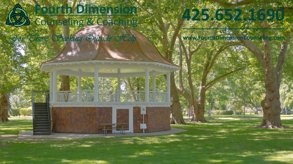 Gazebo in Pioneer Park in Walla Walla, Washington